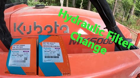 kubota hydraulic filter location